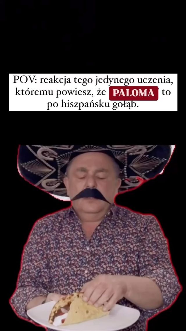 Hola, estudiante: czy Ty też tak masz? 😃 Zawsze, gdy usłyszę jakieś słowo, które bardzo kojarzy mi się z piosenką, to nie ma opcji, żebym nie zaczęła jej śpiewać. Besos, AW #hiszpański #jezykhiszpanski #hiszpańskiesłówka #robertmakłowicz #makłowicz #makłowiczmemy